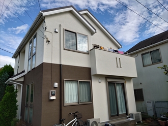 横浜市青葉区若草台にて一部ジョリパッド仕上げの意匠性の高いモルタル